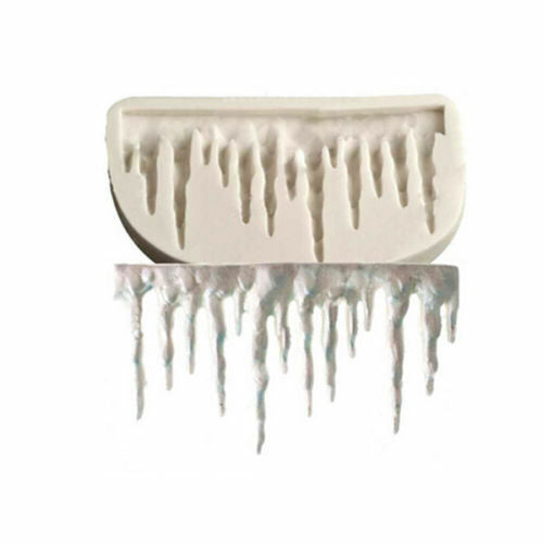 Icicles ice Silicone Mold Border Sugarcraft Frozen Fondant Cake for Party