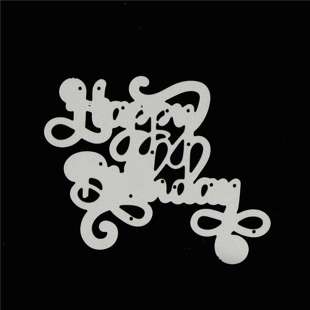 Happy Birthday Alphabet Metal Cutting Dies For DIY Scrapbooking AlbumPaper.l8