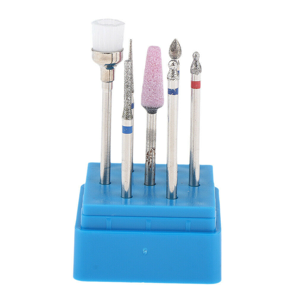 7pcs Nail Drill Bits Kit Polishing Grinding Tools Manicure Pedicure Cuticle
