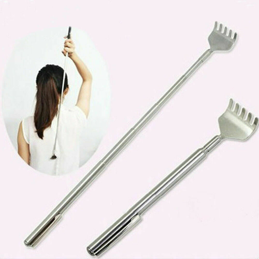 6" Metal Stainless Steel Back Scratcher Telescopic Extendable Claw Extender US