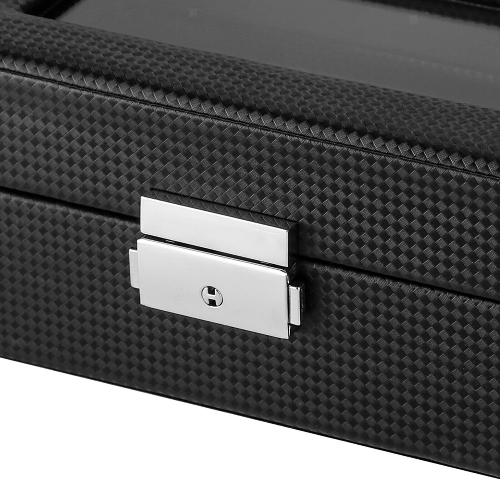 Watch Box Luxury Carbon Fiber Collection Organizer Holder for Smart Watches