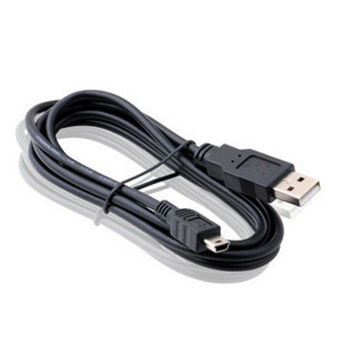 Best Black USB 2.0 A Male to Mini 5 Pin B Data Charging Cable Cord Adapter 50cm