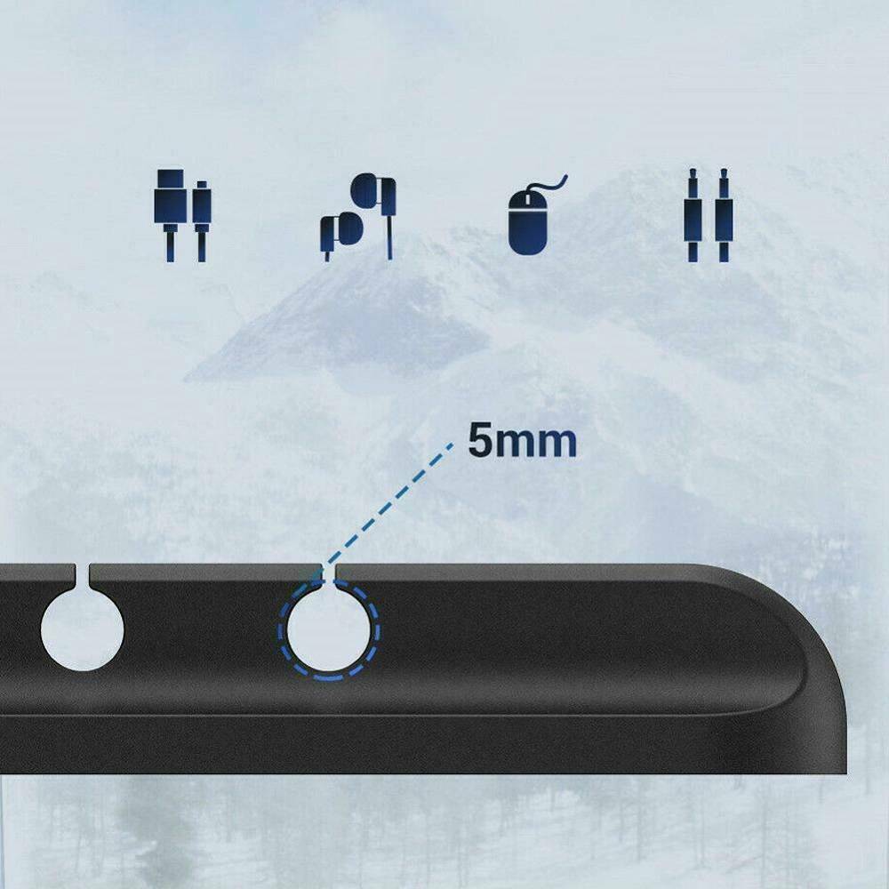 Silicone USB Cable Winder Desktop Management Clip Cable Holder Organizer Home