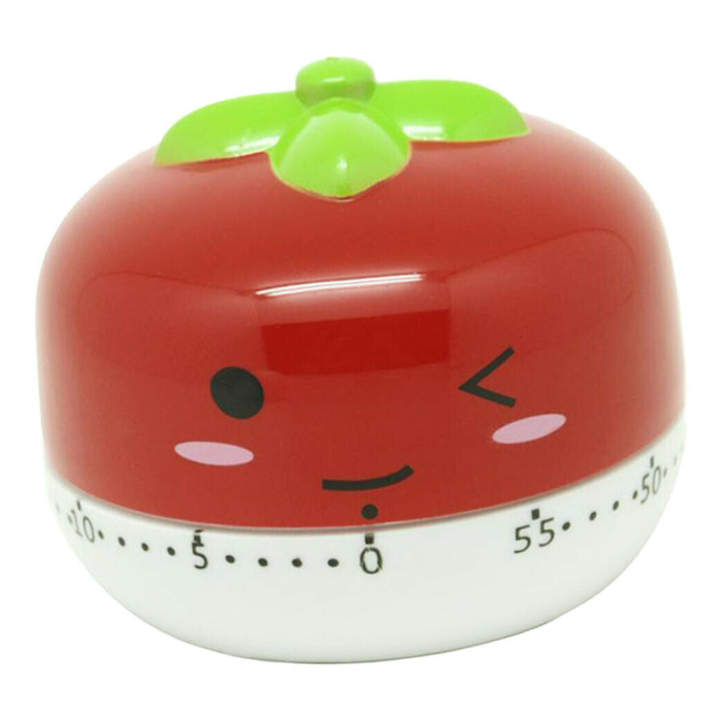 Cute Cartoon Mechanical Kitchen Cooking Timer Clock Baking Timer Red