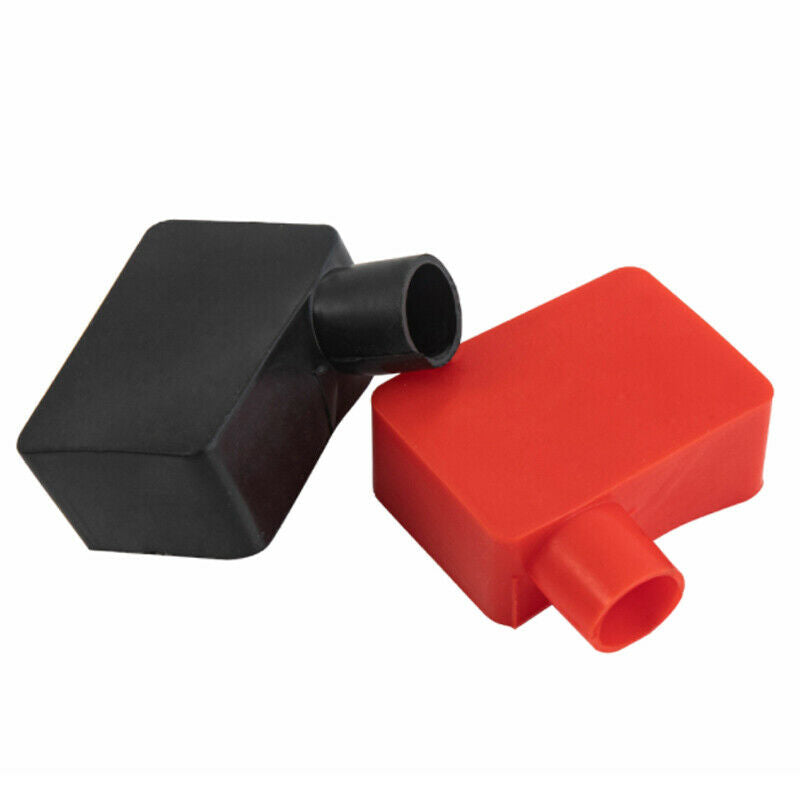 Pair of Rubber Car Battery Terminal Insulator Wire Connector Cap Cover Protector