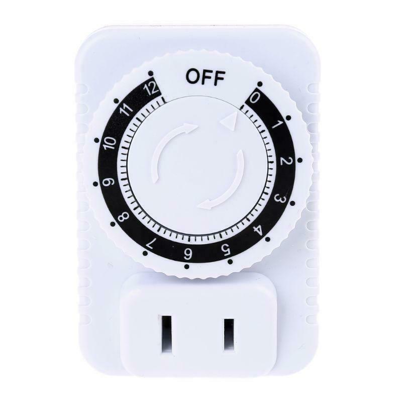 AC 110V 12 Hour Mechanical Plug Switch Timer Socket for Home Appliances Control