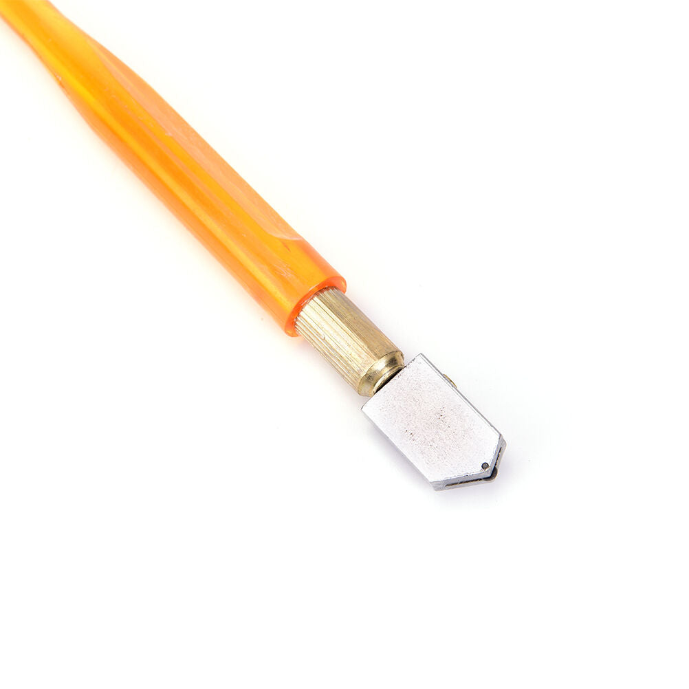 1X Diamond Antislip Metal Handle Steel Blade Oil Feed Glass Cutter Cutting.l8