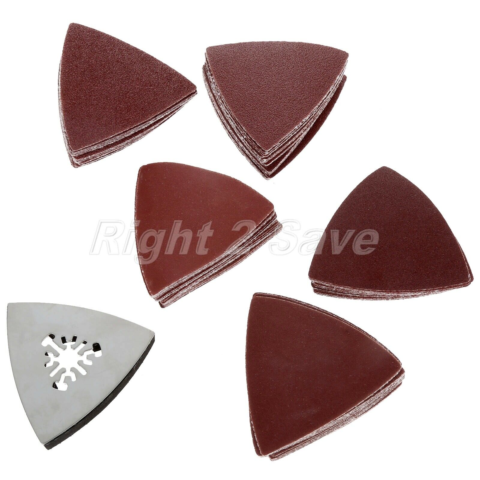 New 100pcs Sanding Paper & Triangular Sanding Pad Oscillating Tool Accessories