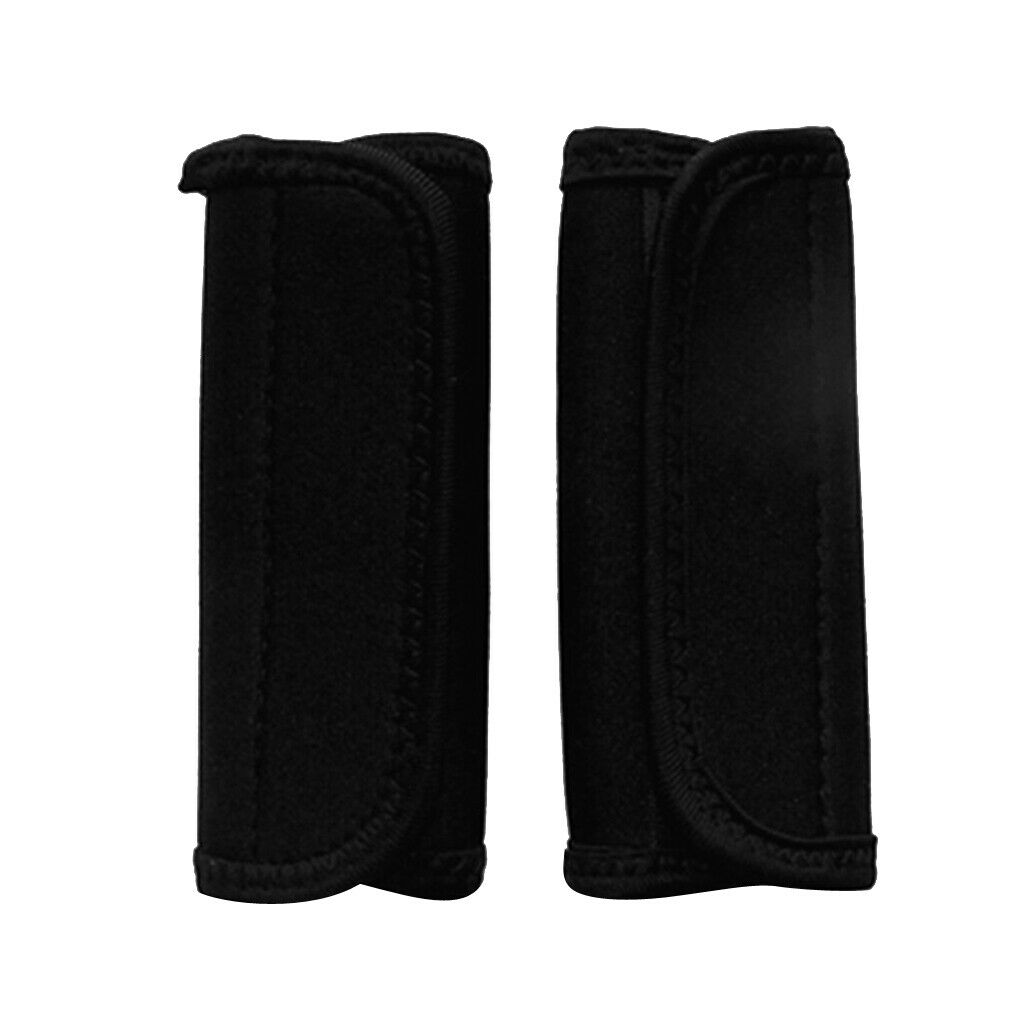 2 Pairs Kayak Canoe Boat Paddle Grips with Fastening Tape Black and Orange