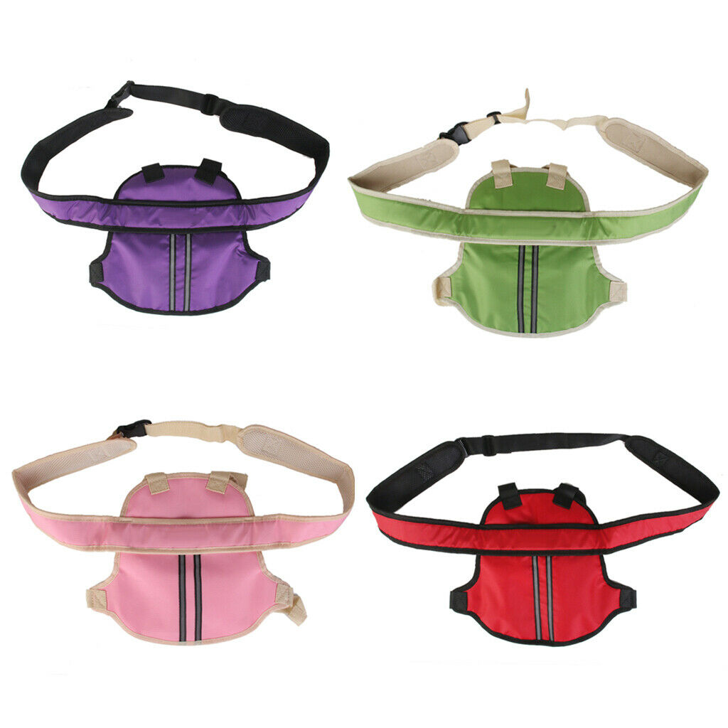 Motorcycle Kid Safety Seat Strap Belt Harness Chest Child Buckle Purple