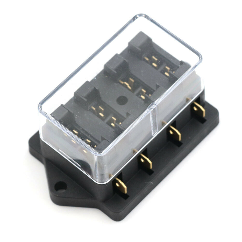 4 Way Car Vehicle Circuit Standard ATC Automotive Blade Fuse Box Block Hol Tt