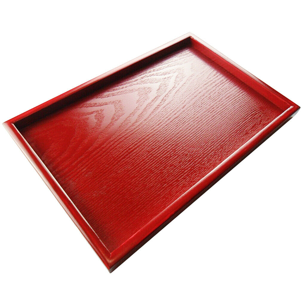 Hotel Serving Tray Restaurant Coffee Shop Rectangular Tableware Plate Red
