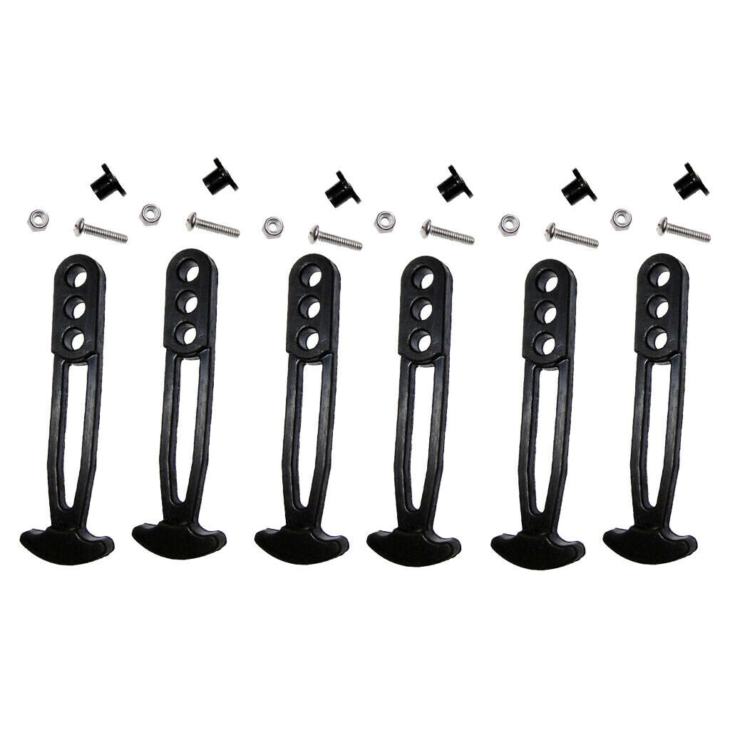 6 Pieces Strap Bungee Cord Holder Tie Down Strap Ladder Yacht Spare Part