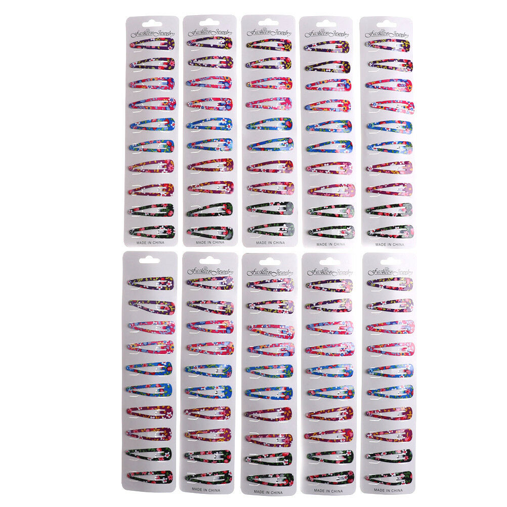 10x Baby Girls Hairpin 4cm BB Clips Snap Hairpins Toddler Kids Hair Accessory BD