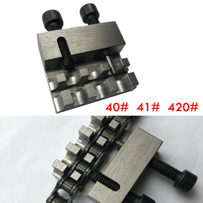 Motor Bike Chain Splitter Breaker Riveting Kit Heavy Duty Link No40/41/420 Solid