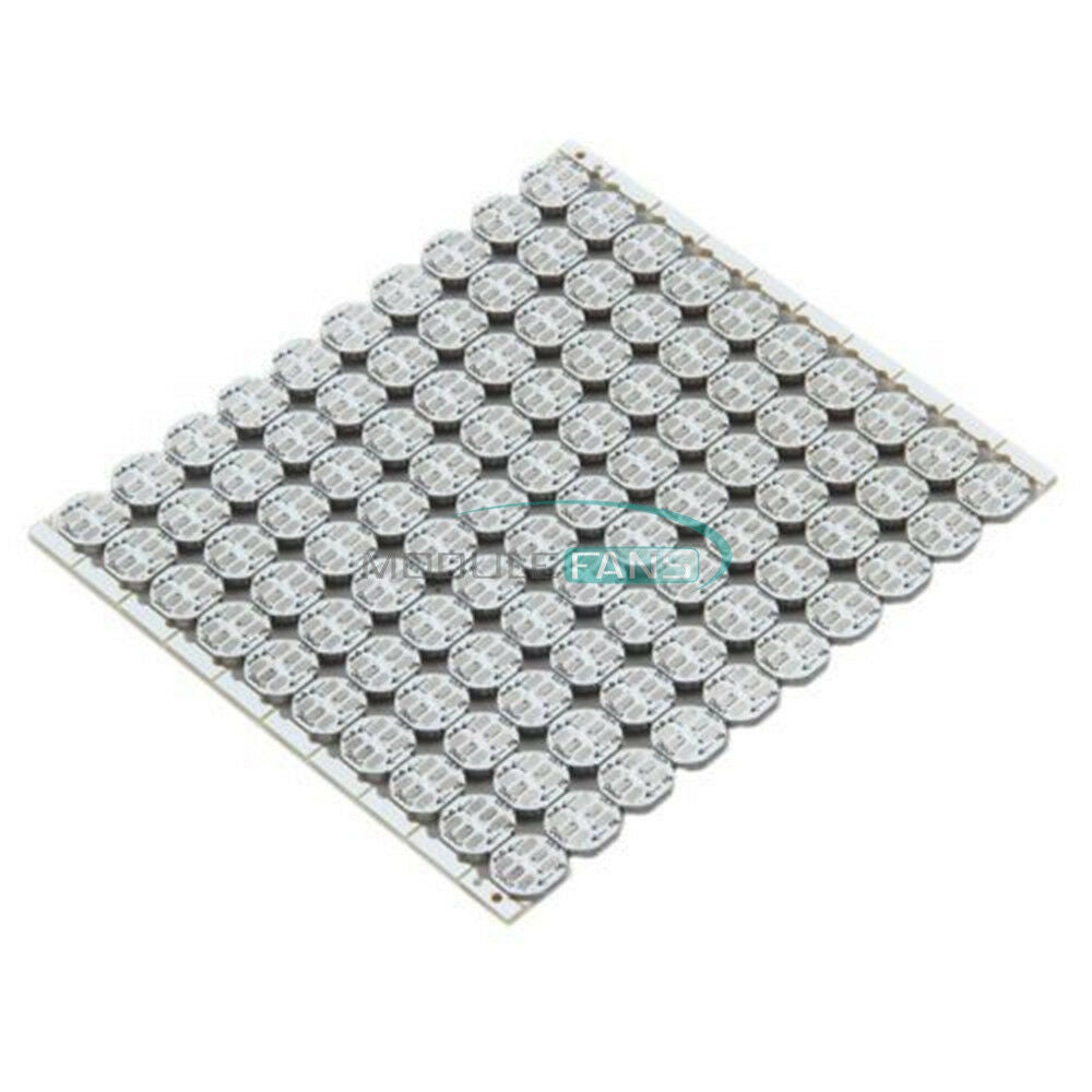 WS2812B 10x10 100 Bit PCB Board Full Color 5050 RGB LED Lamp Panel Light Arduino
