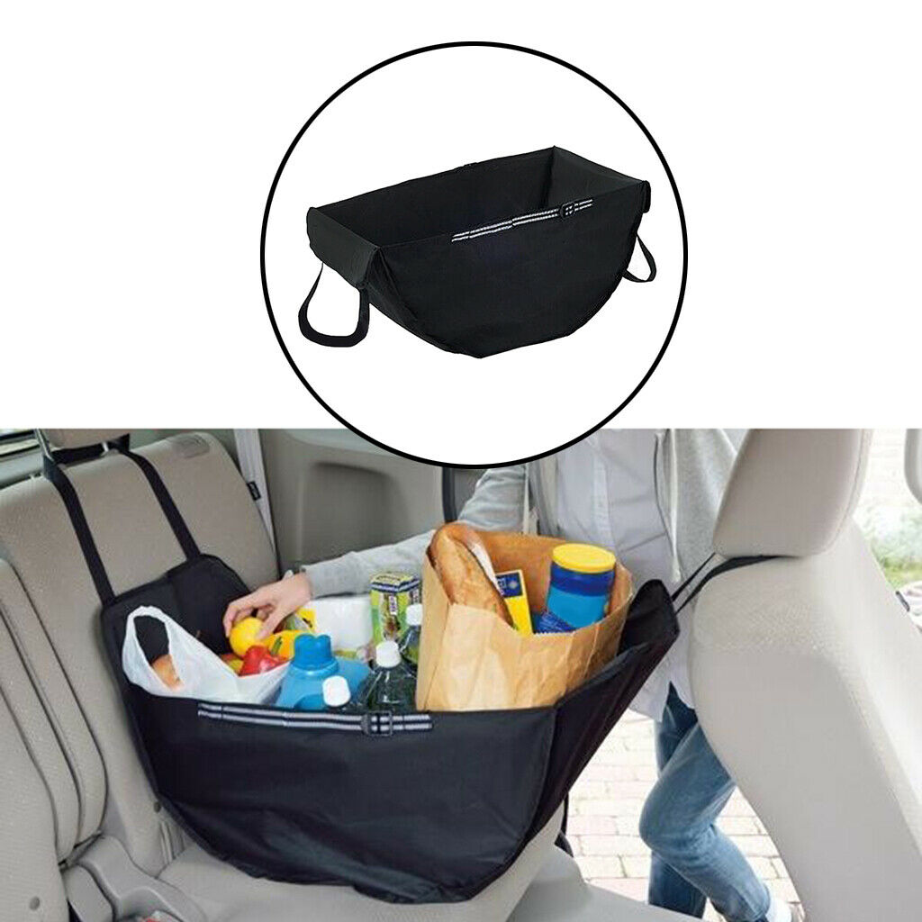 High Capacity Black Car Rear Storage Bag Durable Eco-friendly Washable