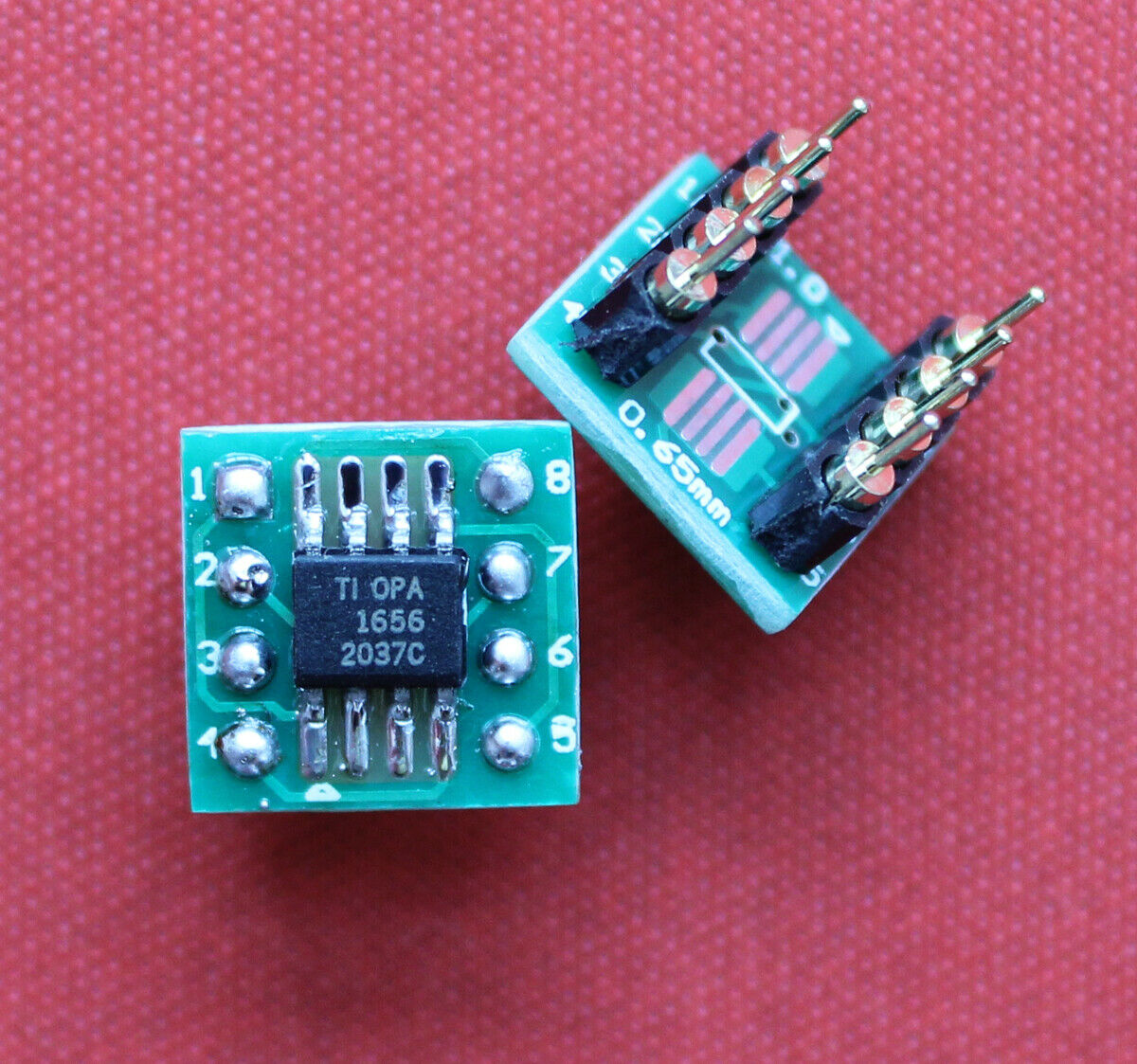 2pcs OPA1656IDR OPA1656 OP1656 ON DIP8 SOCKET