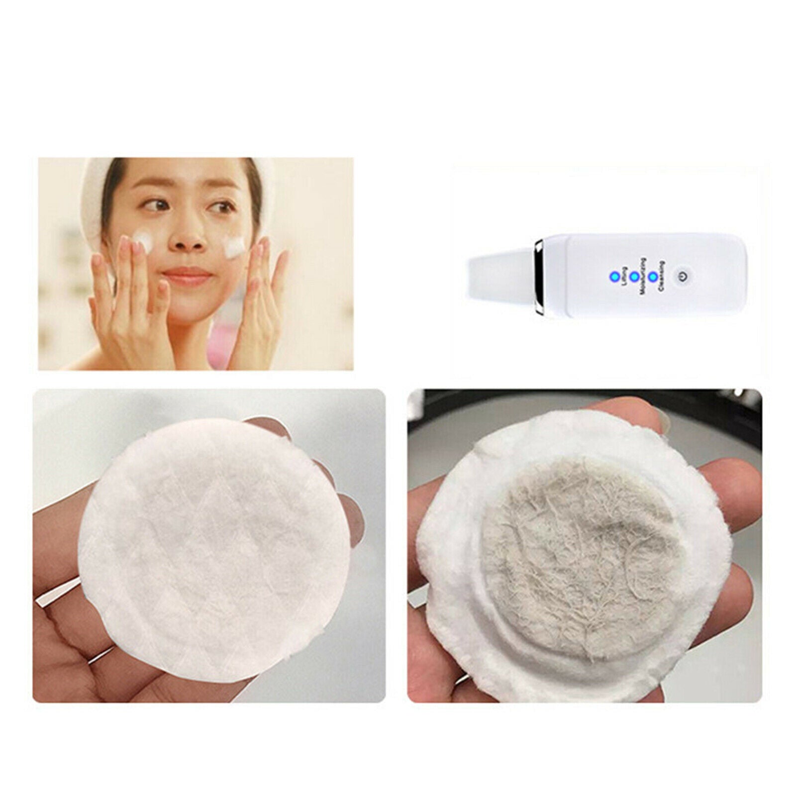 Skin Scrubber Skin Spatula Blackhead Remover with 3 Modes Rechargeable