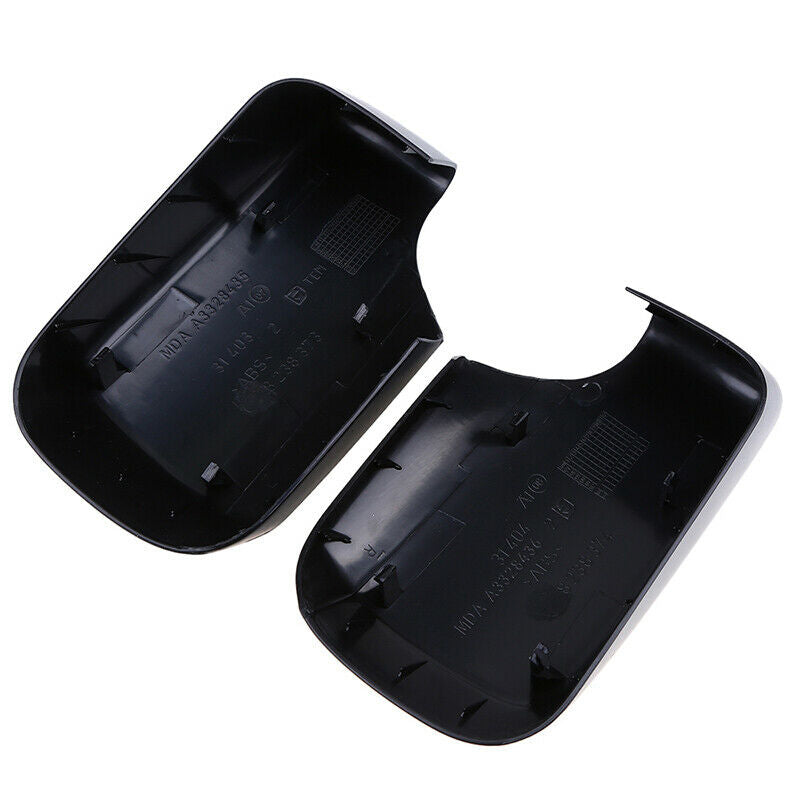 2Pcs Door Side Mirror Cover Cap Matte black For BMW E46 E39 325i 330i 525i 530i