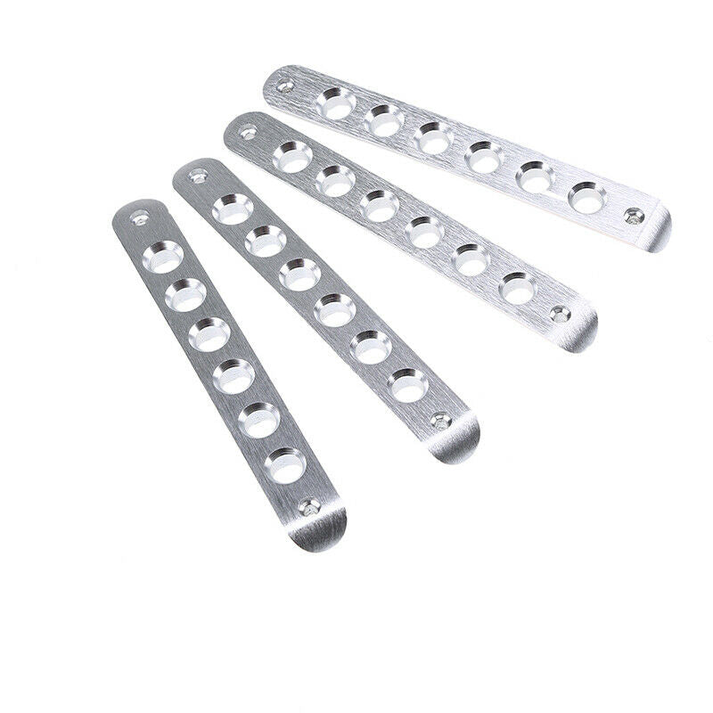 4X Sliver Door Handle Bar Moulding Cover Aluminum Trim Fit JEEP Wrangler 2007-17