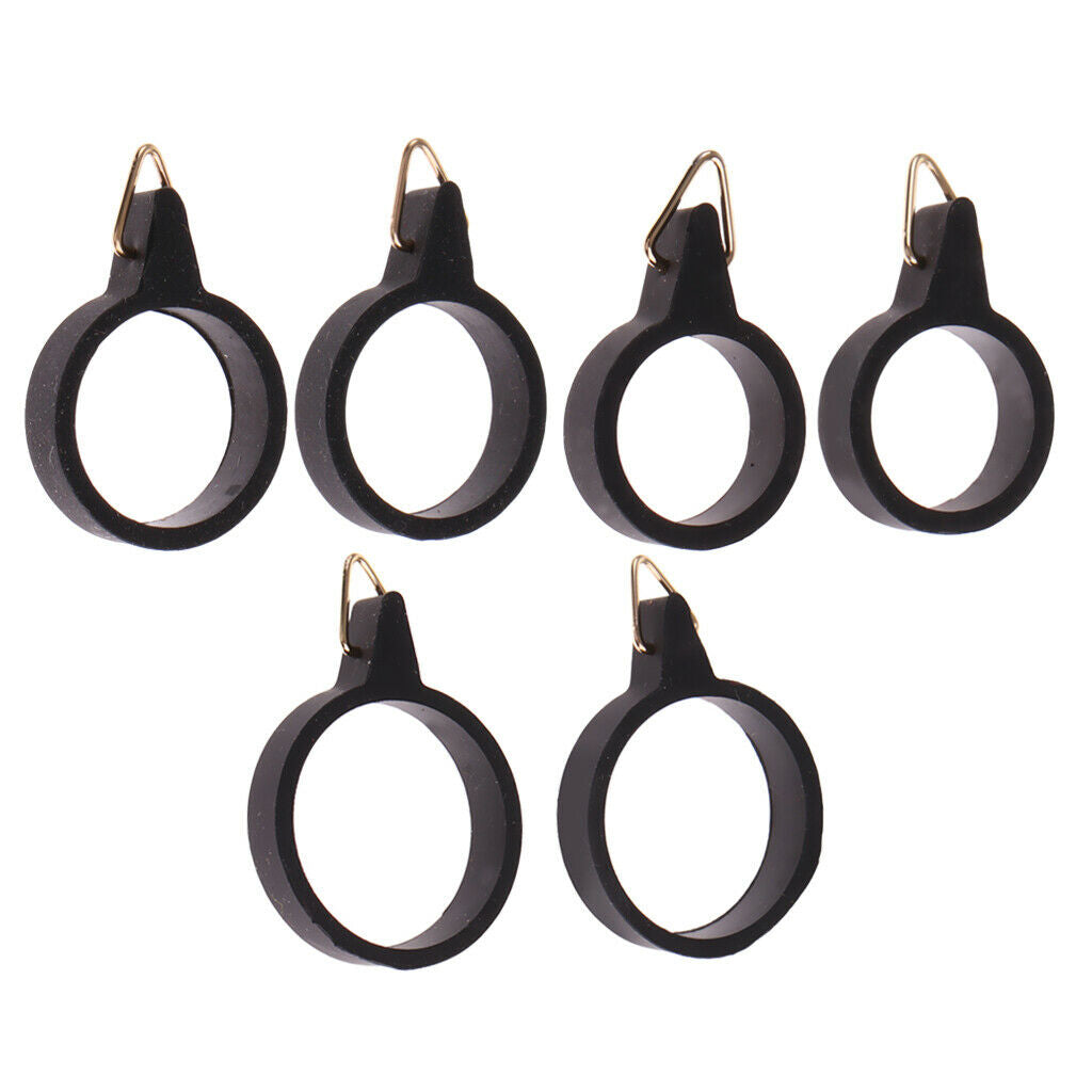 6Pack Fishing Rod Hook Keeper Elastic Holder Small Rod&Hook Keepers S+M+L