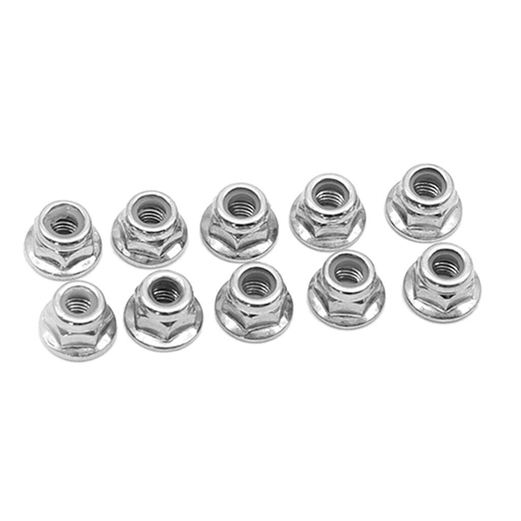2X 8pcs 12428-0119 M4 Self Locking Hex Nuts Lock Nuts for Wltoys 12428 12423