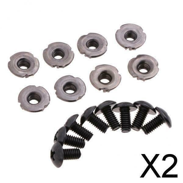 2X 8 Pairs Alloy Inline Skates Screws Nut Bolts Roller Skate Replacement Parts