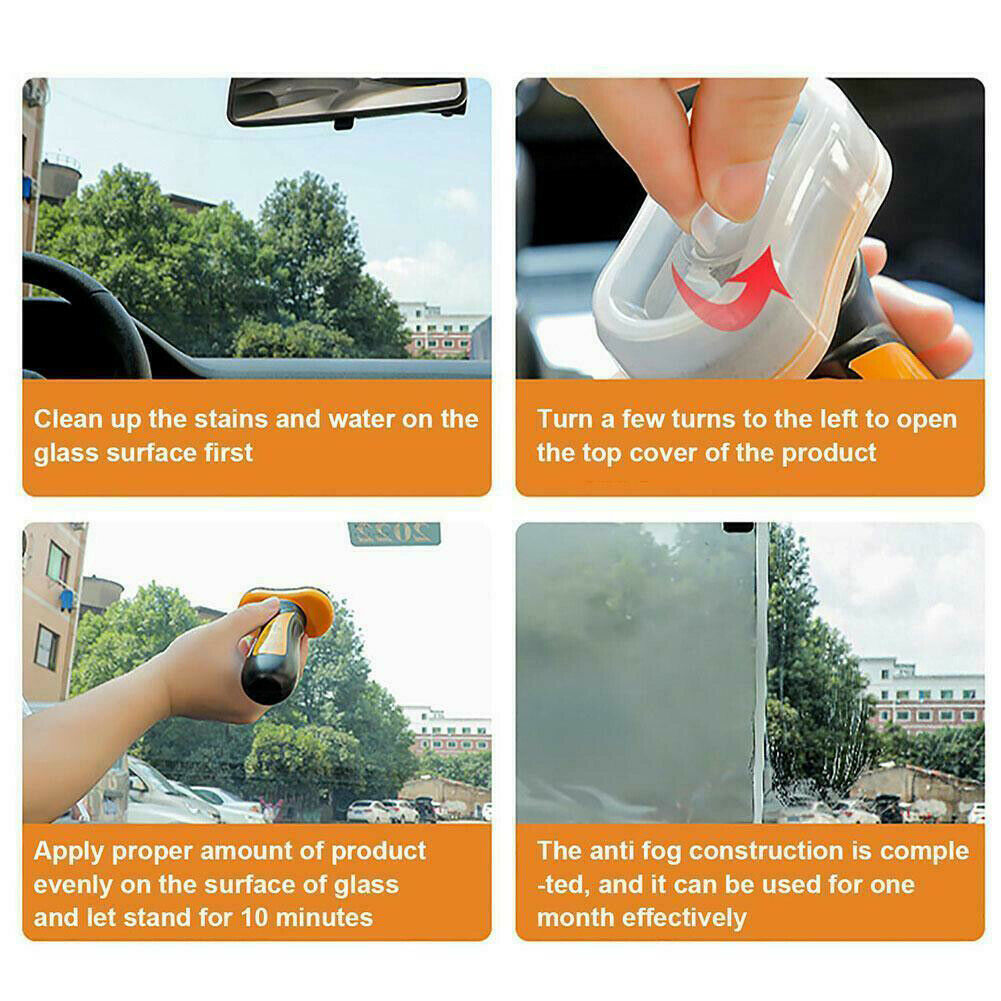 100ML Car Windshield Glass Care Polish Cleaner Oil Film Remover Rainproof Agent