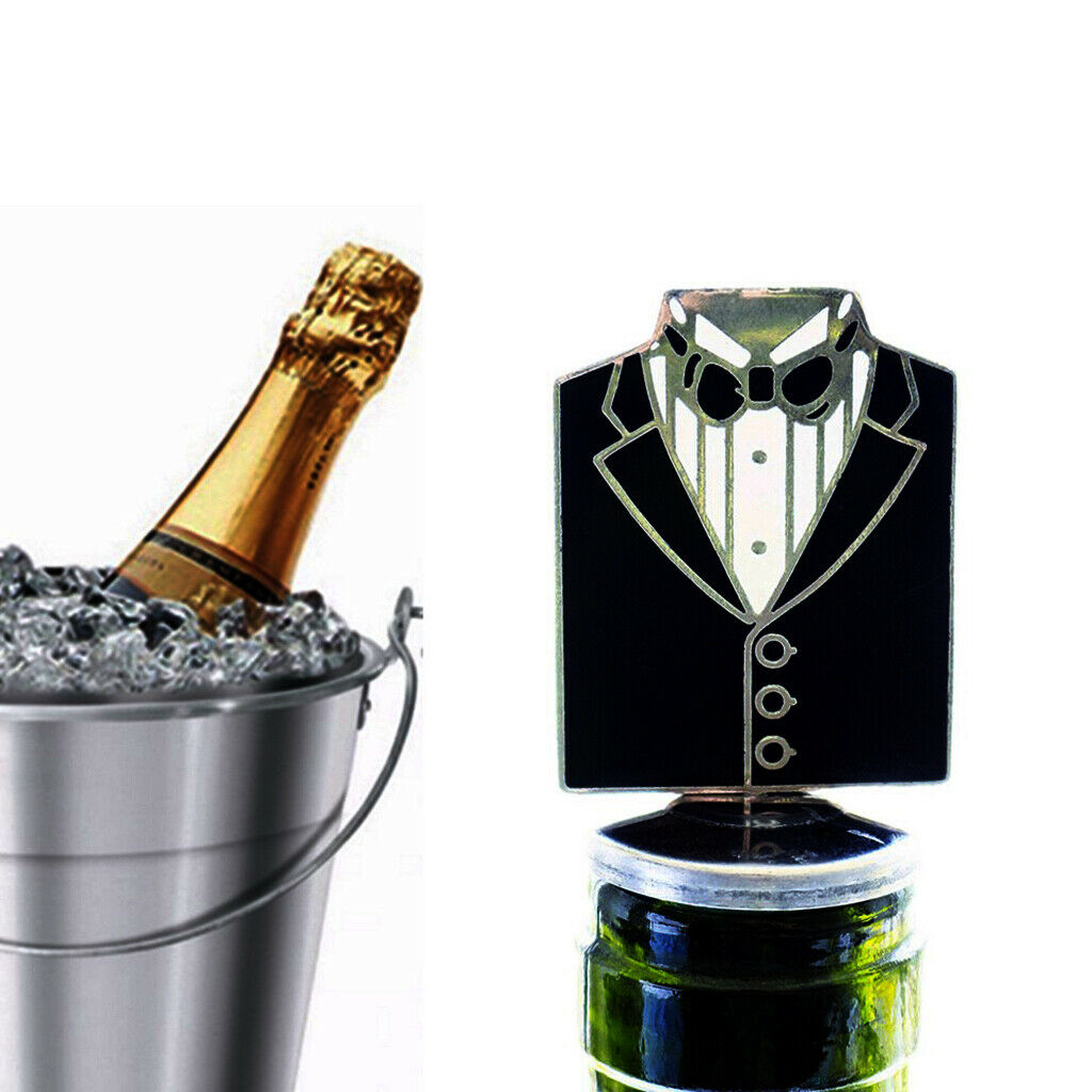 2 Pcs Groom Bride Wine Stopper Gifts Box Bottle Caps Wine Liquor Sealed
