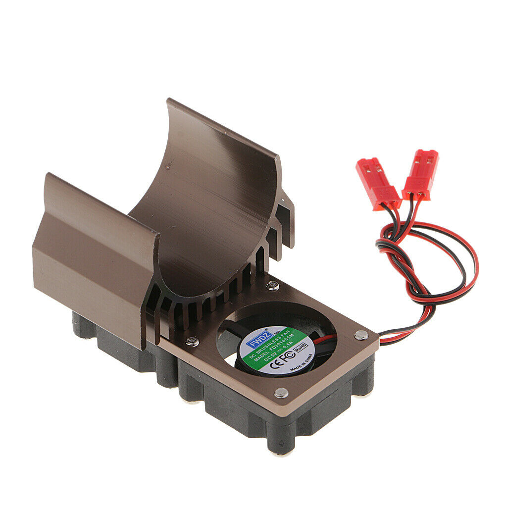2x Brushed Brushless Motor Heatsink Radiator and Cooling Fan for 550 540