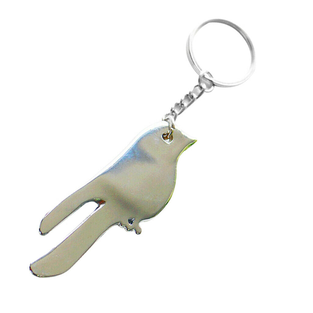 Hanging Car Pendant Metal Key Shining Birds Shaped Keychain for Girls