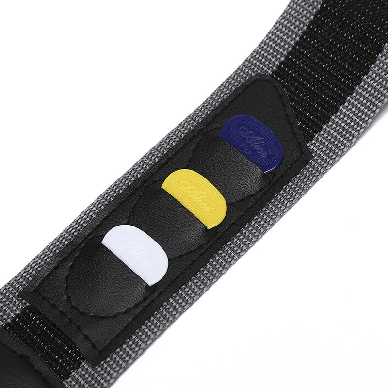 Nylon Guitar Strap Belt With 3 Picks  Guitar Holder Strap for Acoustic Uke.l8