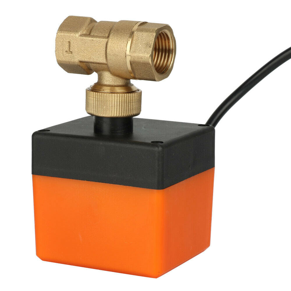 12V G1/2" DN15 Brass 2 Way Motorized Ball Electrical Valve for Flow Control