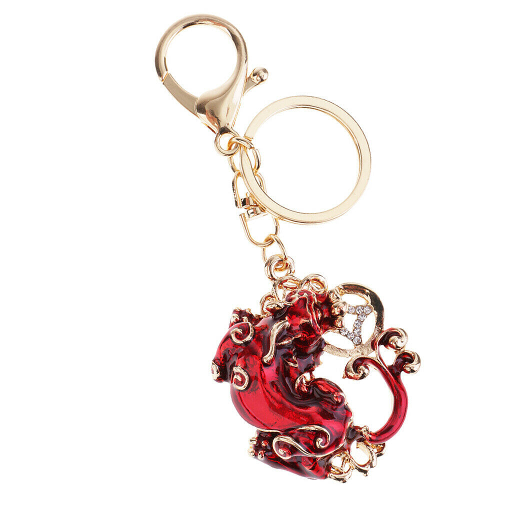 1 Piece Red Pi Xiu Lucky Keychains Keyrings, 2 Pieces Sunglass Neck Strap