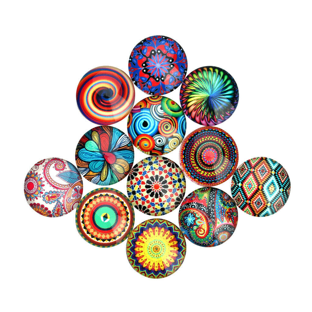 40x Half Round Flatback Cabochon Beads 20mm Button Scrapbooking DIY Decors
