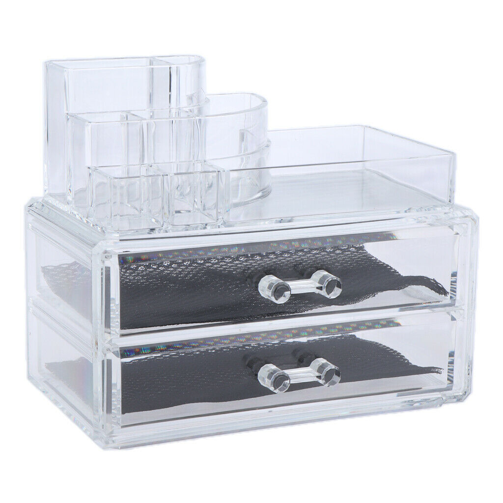 Cosmetic Display Stand Jewelry Storage Bucket Acrylic Organizer