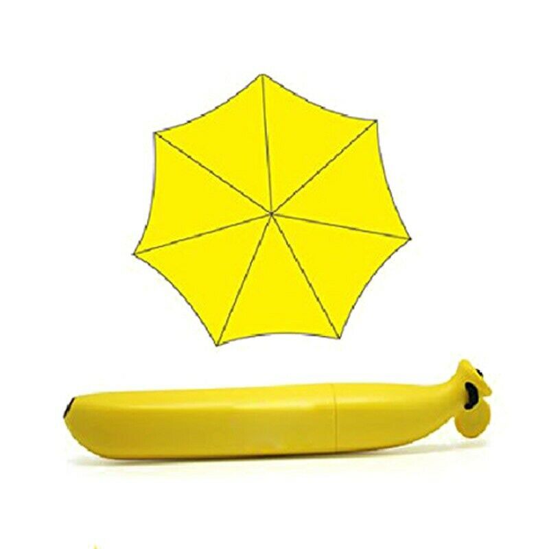 Umbrella banana folding umbrella banana umbrella yellow Q3V9V9
