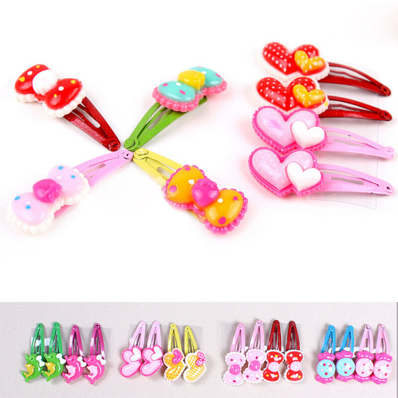 Magic Kids Girls Hair Clips Mixed Assorted Slides Hair Jewelry Random T31FL