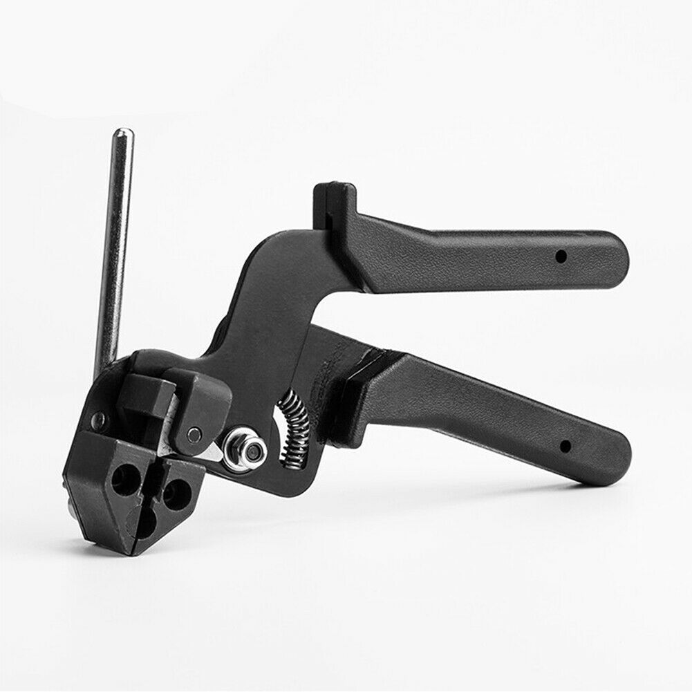 Stainless Steel Cable Tie Fasten Gun Pliers Crimper Tensioner Tool Metal Cutt @