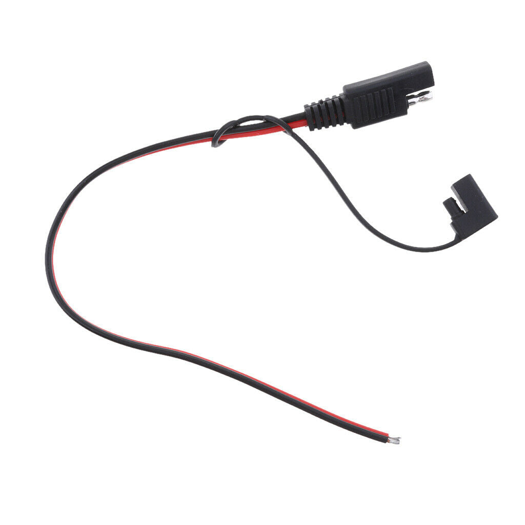 3Pcs DIY SAE Power 300mm 10A 18AWG Extension Cable Plug for Car Solar Panel