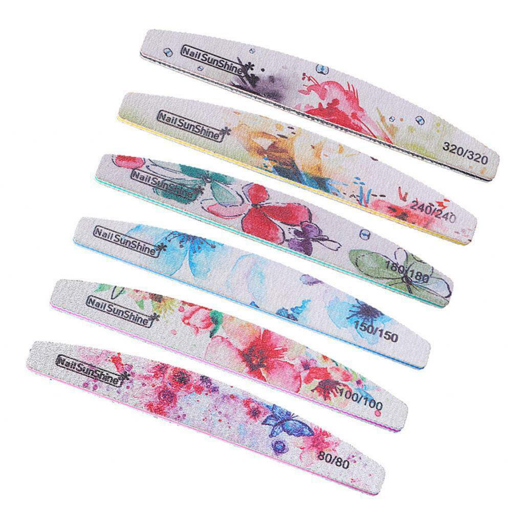 6Pcs Nail Files For Filing And Polishing The Hard Fingernails And