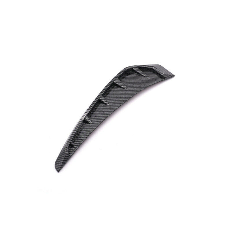 2PCS Car Carbon Fiber Pattern Side Door Fender Vent Air Wing Cover Decorate Trim