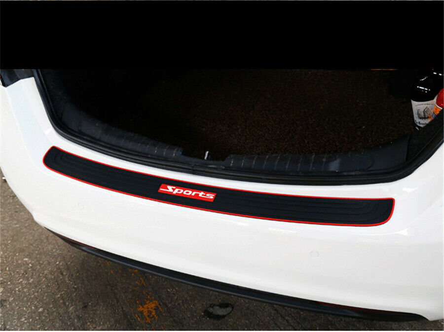 90cm*7.3cm Rubber Sports Car Rear Bumper Guard Scratch Protector Non-slip Cover