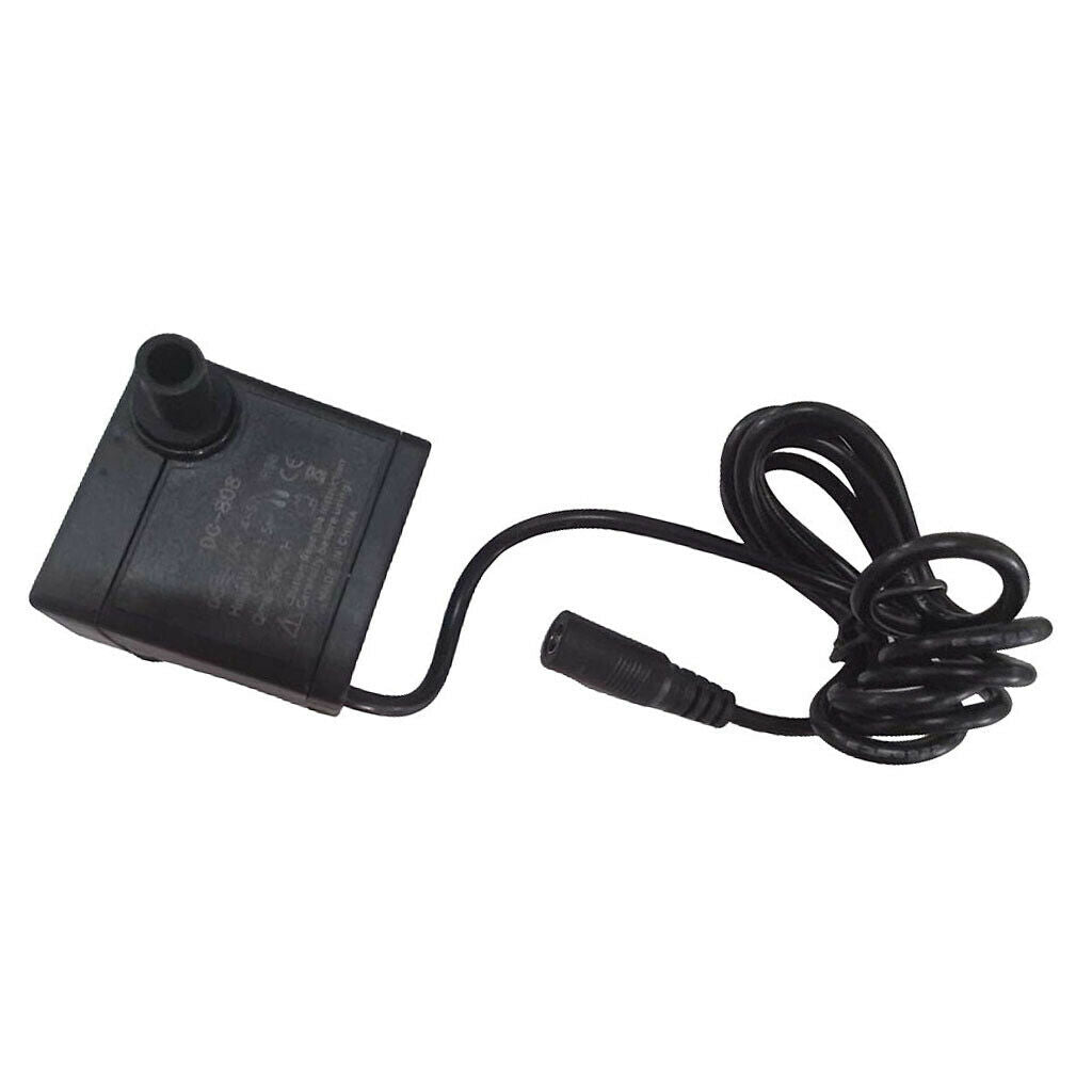 Submersible Water Pump (500L/H, 5W), Ultra Quiet Water Pump with 146cm Power