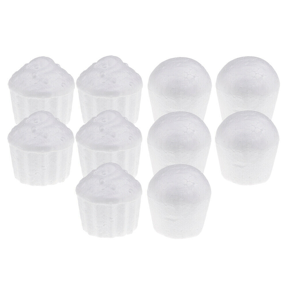 10Pcs Cake Shape Styrofoam Foam DIY Christmas