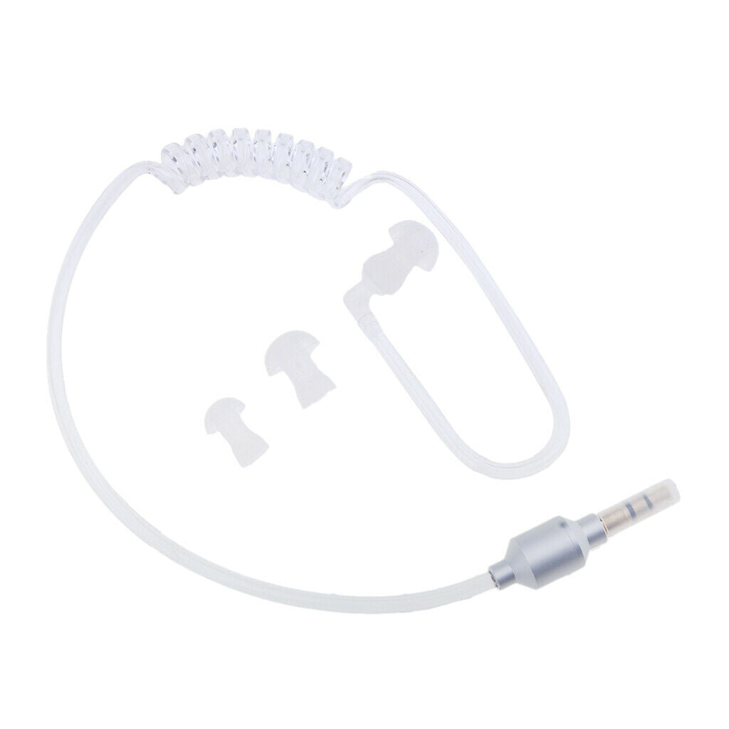 2Pcs Universal Lightweight 3.5mm Mono Headset Earphone Stereo Air Tube Mic