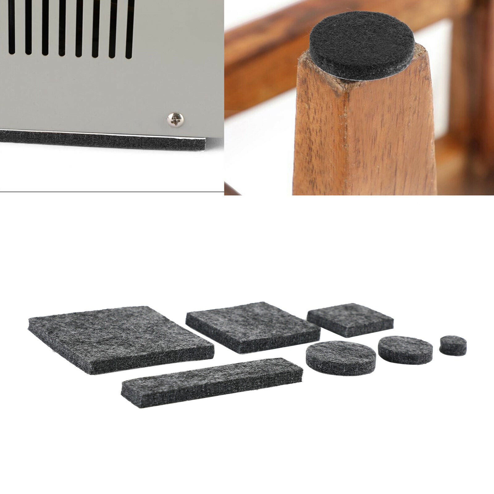 219Pcs Furniture Pads Chair Leg Floor Protectors Felt Pads Hardwood Floors Gray
