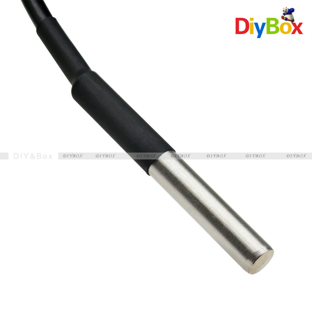 10PCS 1M Waterproof DS18B20 Temperature Thermistor Control Thermal Probe Sensor
