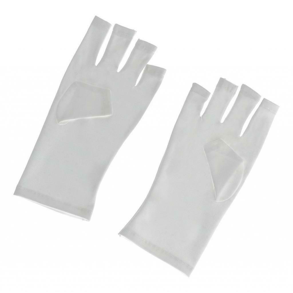 5 Pairs Fabric Anti UV Manicure Protection Gloves for Gel Polish LED Lamp